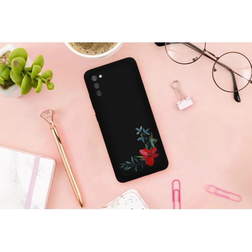 Etui MATT FLOWER do SAMSUNG GALAXY A02S